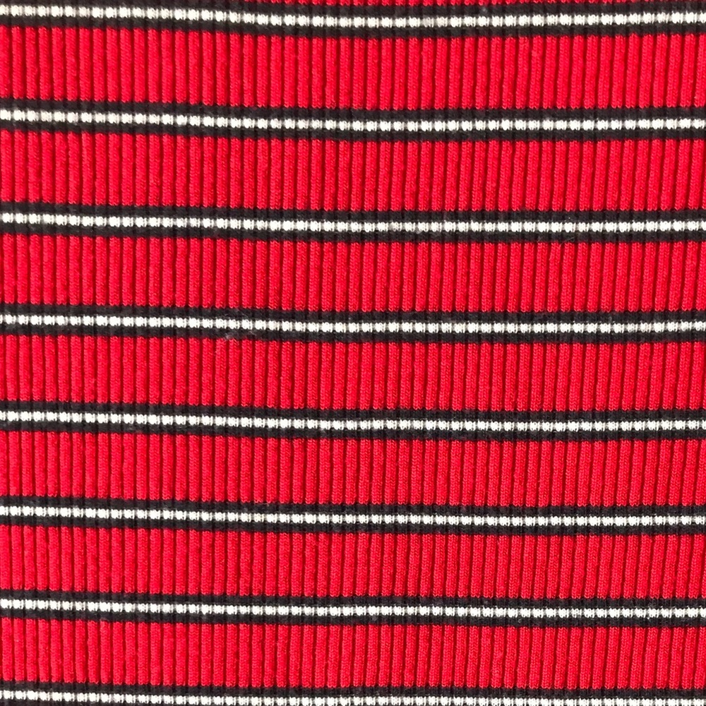 Garage Red Tee with Stripes - Picture 4 of 4